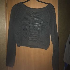 Dark grey cropped lululemon sweater